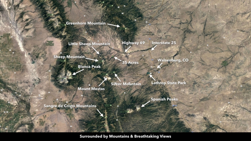 Spanish Peaks Map