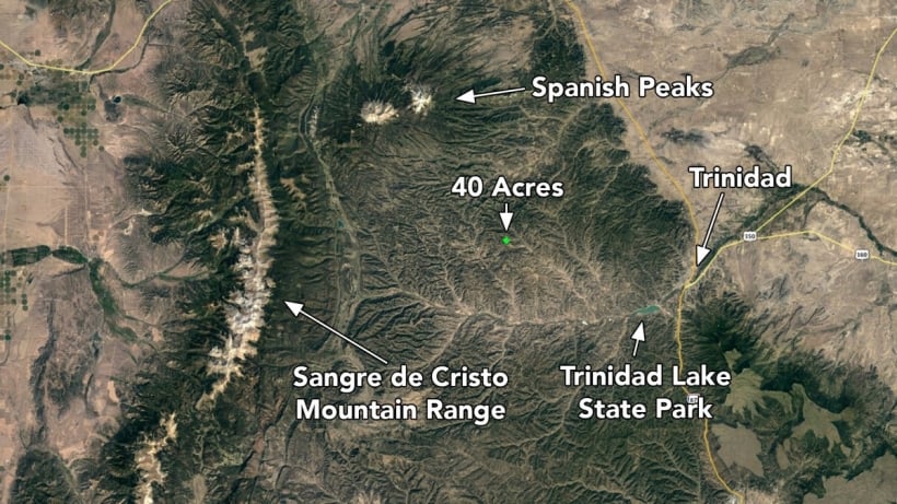 Spanish Peaks Map